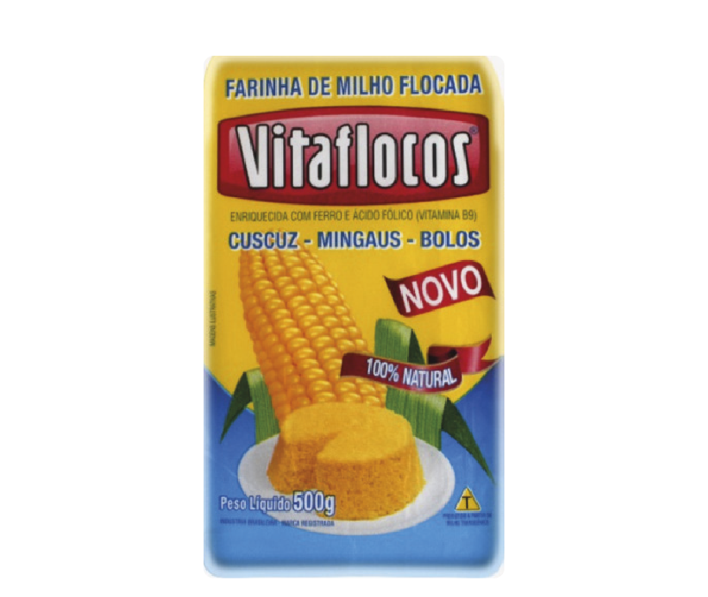 Farinha de milho cuscuz Vitaflocos 500g