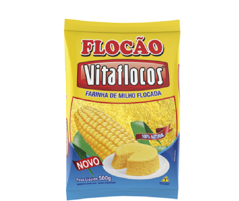 Farinha de milho flocão Vitaflocos 500g